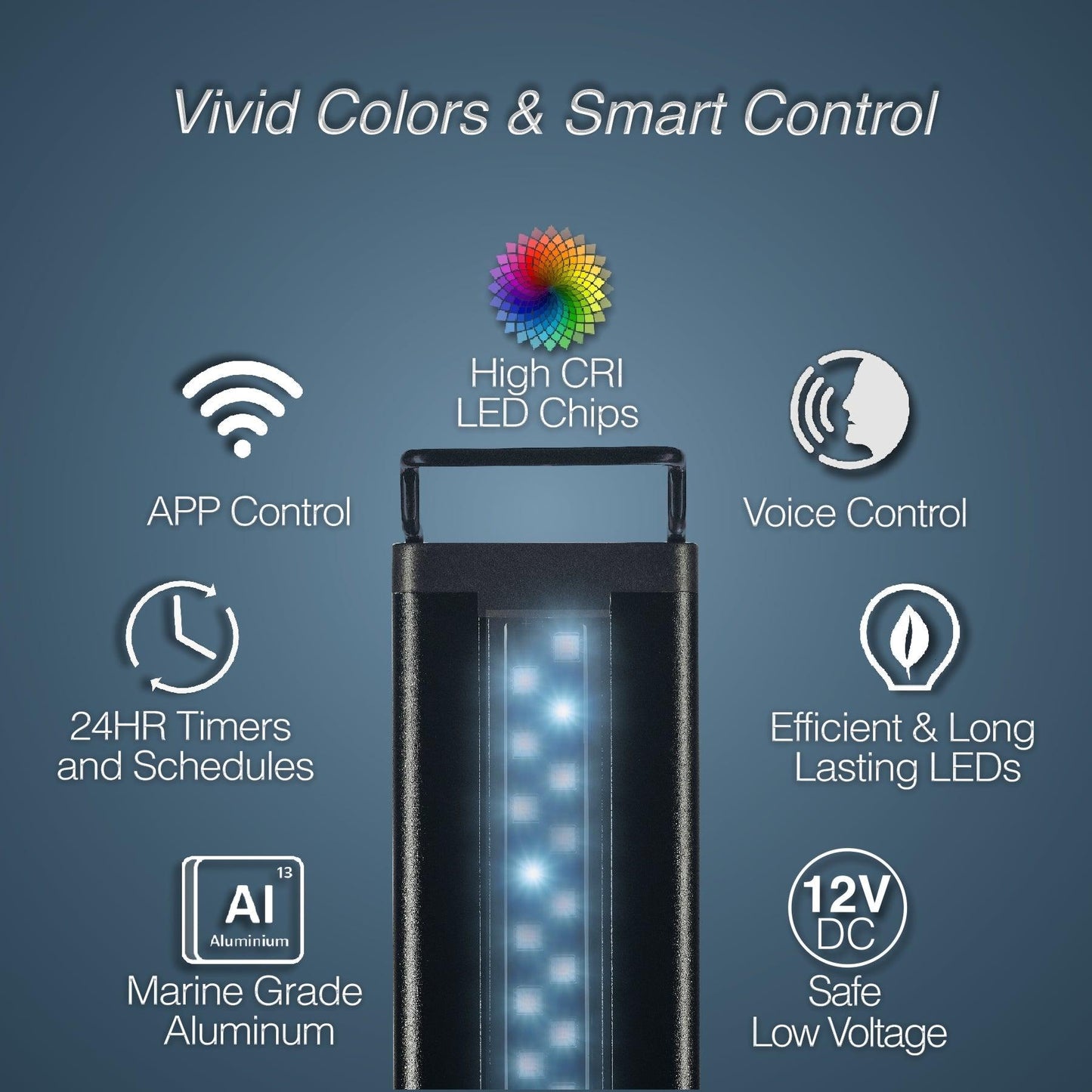 Current Vita ColorPlus Smart Aquarium Light with Voice Control (Alexa and Google Home Compatible) - Vita