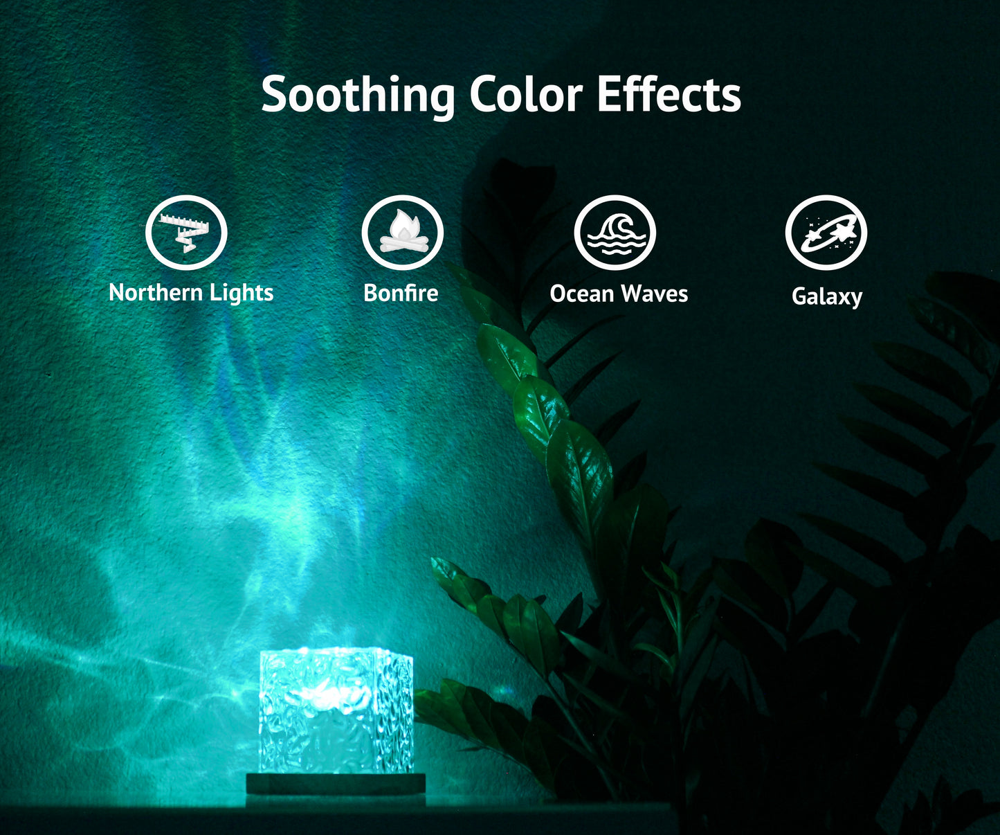 Ocean Wave & Northern Light Cube Projector