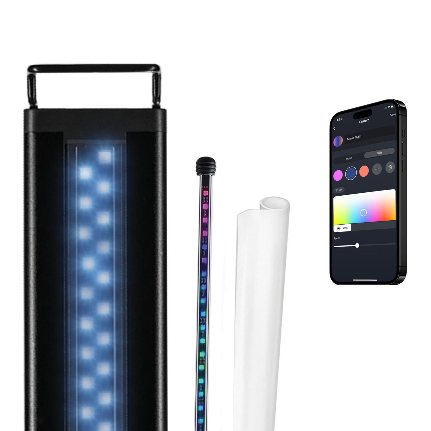 ColorPlus Aquarium LED + ColorCast Background Light  Bundle (For Aquariums 48" to 50")