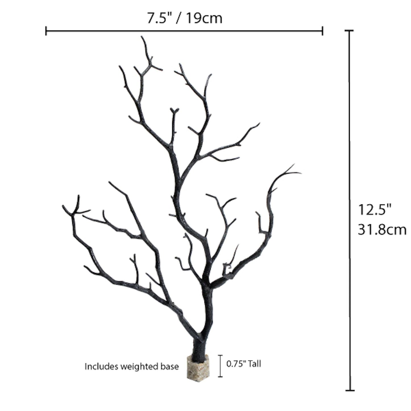 Manzanita Branch Black 12.5" 3 pack - Vita
